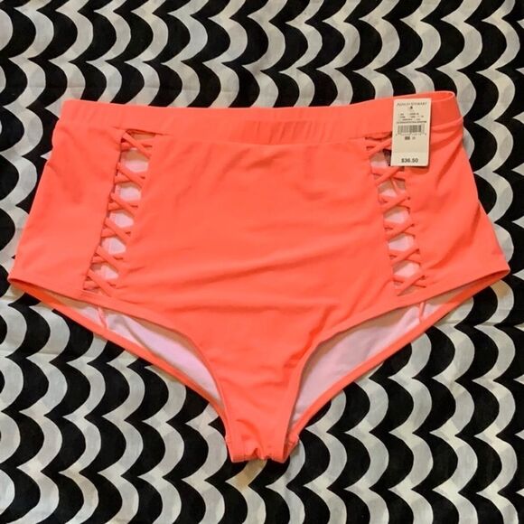 NWT Ashley Stewart CRISS CROSS HIGH WAIST BIKINI Sz 20 - Picture 3 of 7